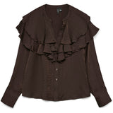 Vero Moda Vero Moda dame bluse VMLIZZI Blouse Chocolate Torte