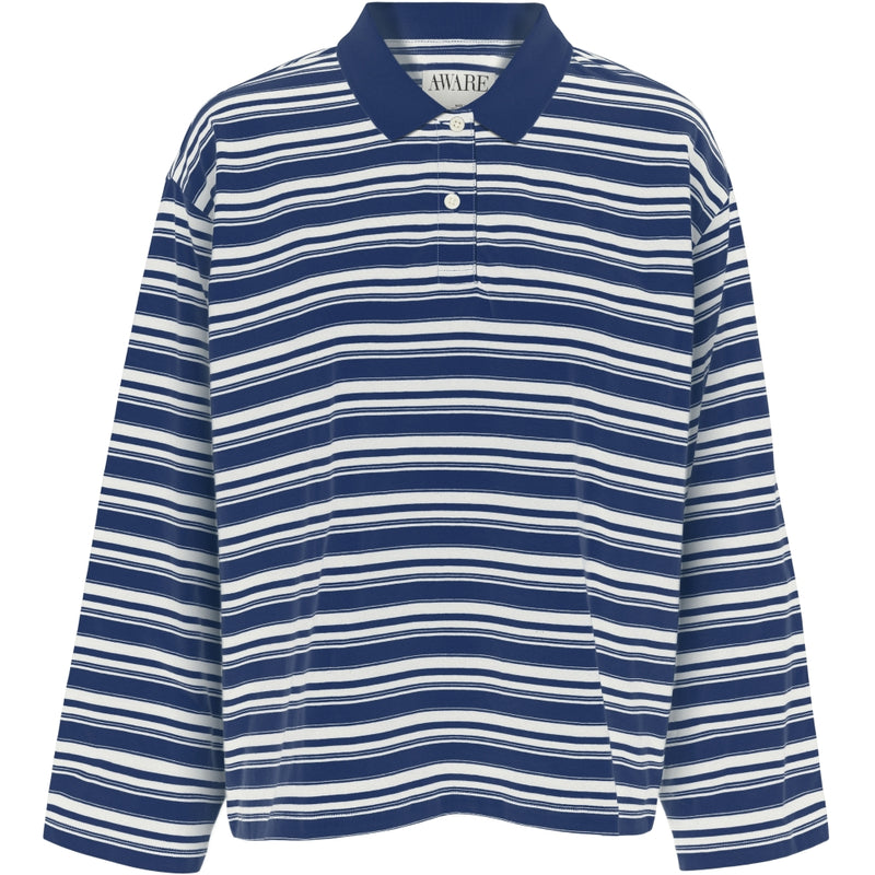 Vero Moda Vero Moda dame bluse VMMAREN Blouse Navy Peony Snow White