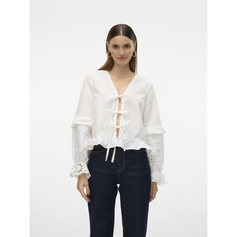 Vero Moda Vero Moda dame bluse VMSEHRA Blouse Snow white