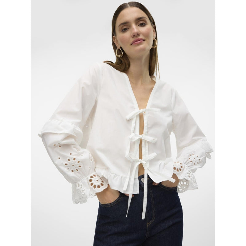 Vero Moda Vero Moda dame bluse VMSEHRA Blouse Snow white