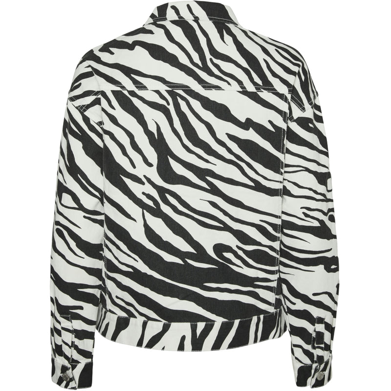 Vero Moda Vero Moda dame jakke VMBELLE Jacket Bright White Black Zebra