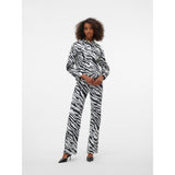 Vero Moda Vero Moda dame jakke VMBELLE Jacket Bright White Black Zebra