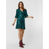 Vero Moda Vero Moda dame kjole VMCHERRY Restudsalg Green