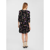 Vero Moda Vero Moda dame kjole VMEASY Dress Black Aop Mille