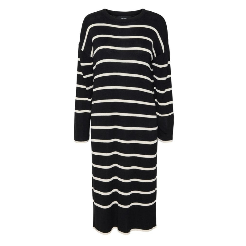 Vero Moda Vero Moda dame kjole VMJOANA Dress Black Stripes W. Birch