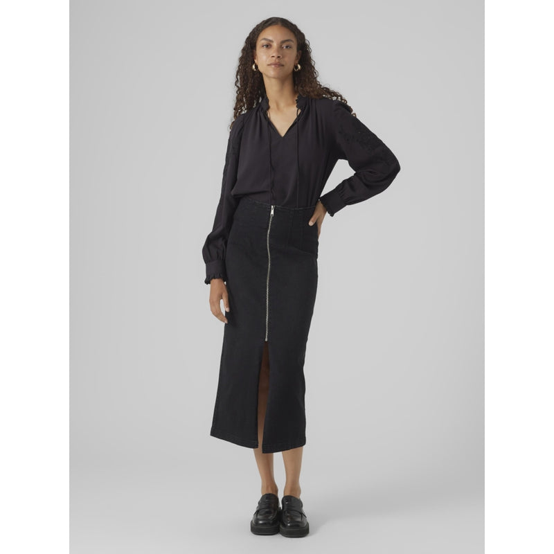 Vero Moda Vero Moda dame nederdel VMMONIC Skirt Black Denim