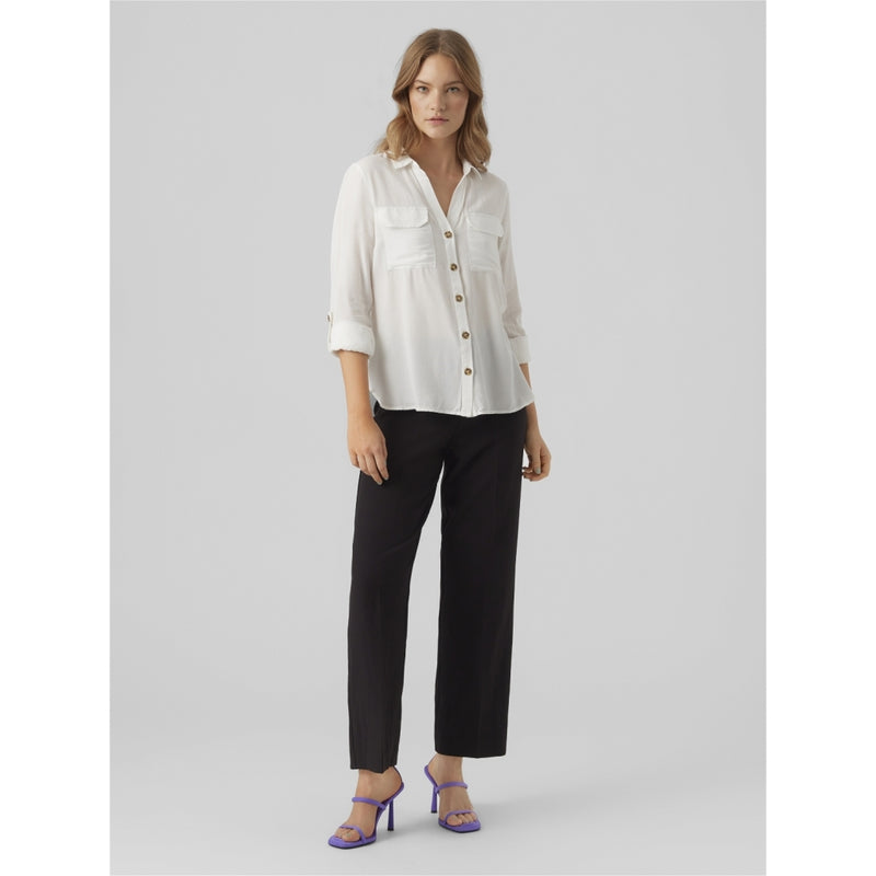 Vero Moda Vero Moda dame skjorte VMBUMPY Shirt Snow white