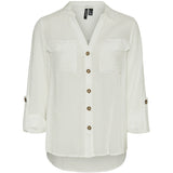 Vero Moda Vero Moda dame skjorte VMBUMPY Shirt Snow white