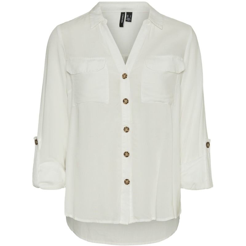 Vero Moda Vero Moda dame skjorte VMBUMPY Shirt Snow white