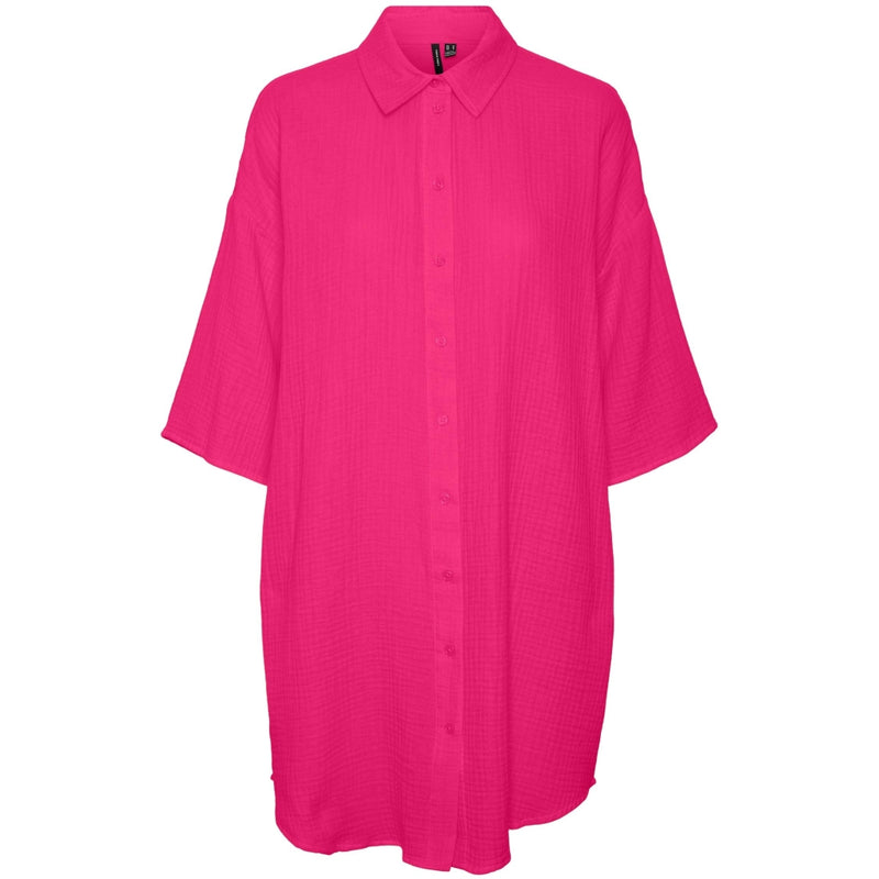 Vero Moda dame skjortekjole VmNatali - Pink yarrow
