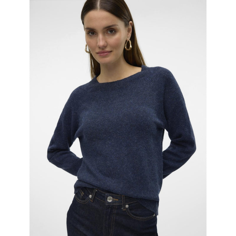 Vero Moda Vero Moda dame strik VMDOFFY Knit Navy blazer w. black melange