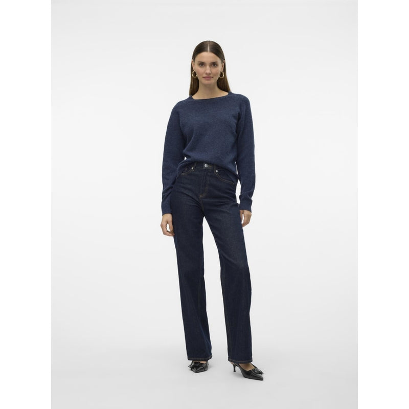 Vero Moda Vero Moda dame strik VMDOFFY Knit Navy blazer w. black melange