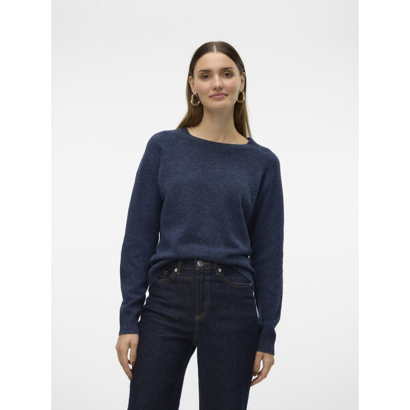 Vero Moda Vero Moda dame strik VMDOFFY Knit Navy blazer w. black melange
