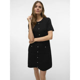 Vero Moda Vero Moda dame strik kjole VMJOHANNA Dress Black