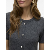 Vero Moda Vero Moda dame strik kjole VMJOHANNA Dress Medium grey melange