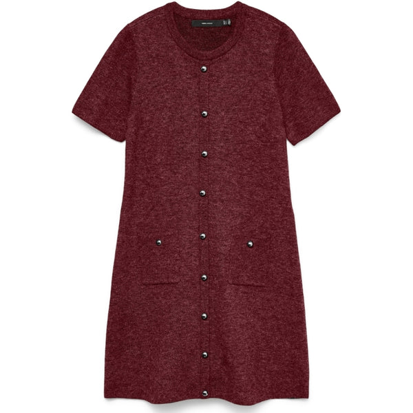 Vero Moda Vero Moda dame strik kjole VMJOHANNA Dress Tawny Port