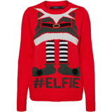Vero Moda Vero Moda dame striktrøje VMNEWELFIEGIRL Restudsalg Red
