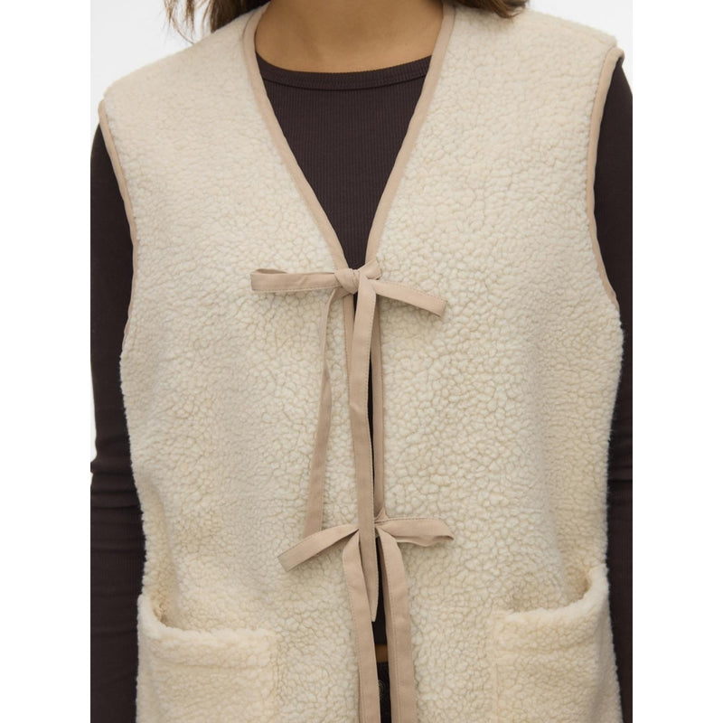 Vero Moda Vero Moda dame vest VMCLEO Vest Oatmeal