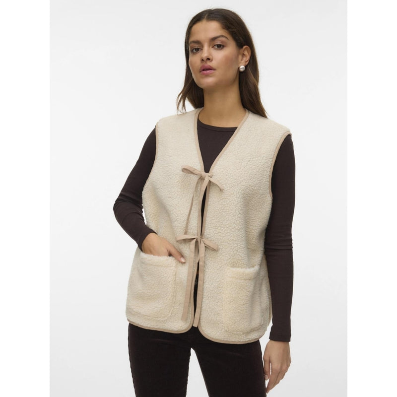 Vero Moda Vero Moda dame vest VMCLEO Vest Oatmeal