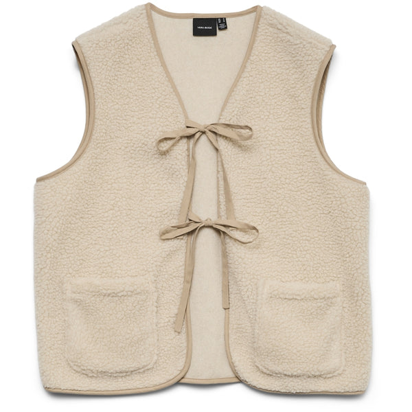 Vero Moda Vero Moda dame vest VMCLEO Vest Oatmeal