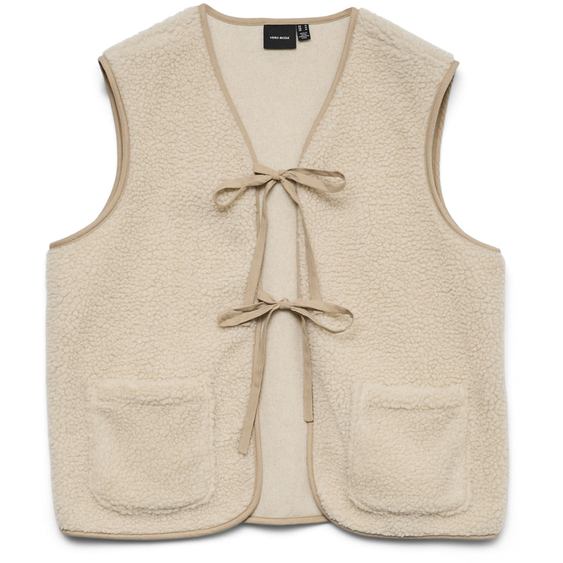 Vero Moda Vero Moda dame vest VMCLEO Vest Oatmeal
