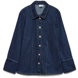 Vero Moda Vero moda dame overskirt VMNIKKA Shirt Dark Blue Denim