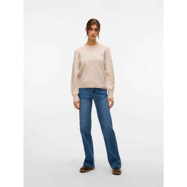 Vero Moda Vero moda dame strik VMFRANCESCA Knit Birch Melange