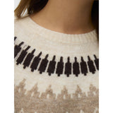 Vero Moda Vero moda dame strik VMSIMONE Knit Chocolate Torte Detail:W. SILVER MINK + BIRCH