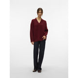 Vero Moda Vero moda dame strik trøje VMBANG Knit Syrah