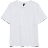 Vero Moda Vero moda dame t-shirt VMPAULINA T-shirt Bright White