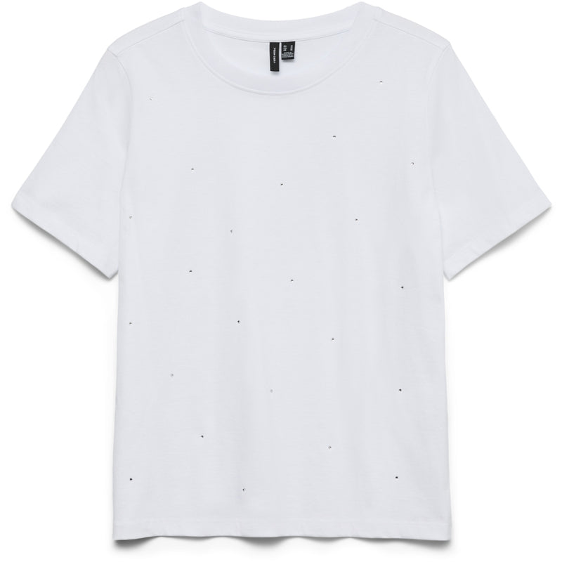 Vero Moda Vero moda dame t-shirt VMPAULINA T-shirt Bright White