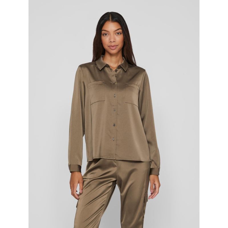 VILA Vila dame skjorte VIJETRA Shirt Dusty Olive