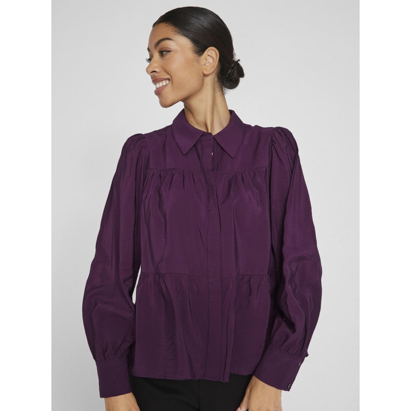 VILA Vila dame skjorte VIKATRIA Shirt Winter Bloom