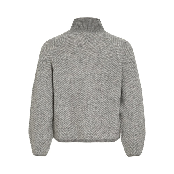 VILA Vila dame strik VILORY Knit Medium grey melange