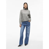 VILA Vila dame strik VILORY Knit Medium grey melange