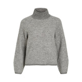VILA Vila dame strik VILORY Knit Medium grey melange