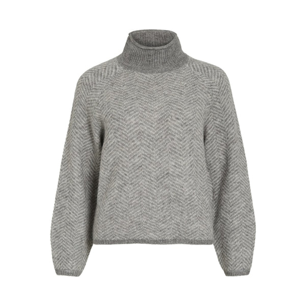 VILA Vila dame strik VILORY Knit Medium grey melange