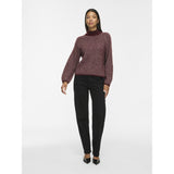 VILA Vila dame strik VILORY Knit Port Royale Pattern EGGNOG MELANGE