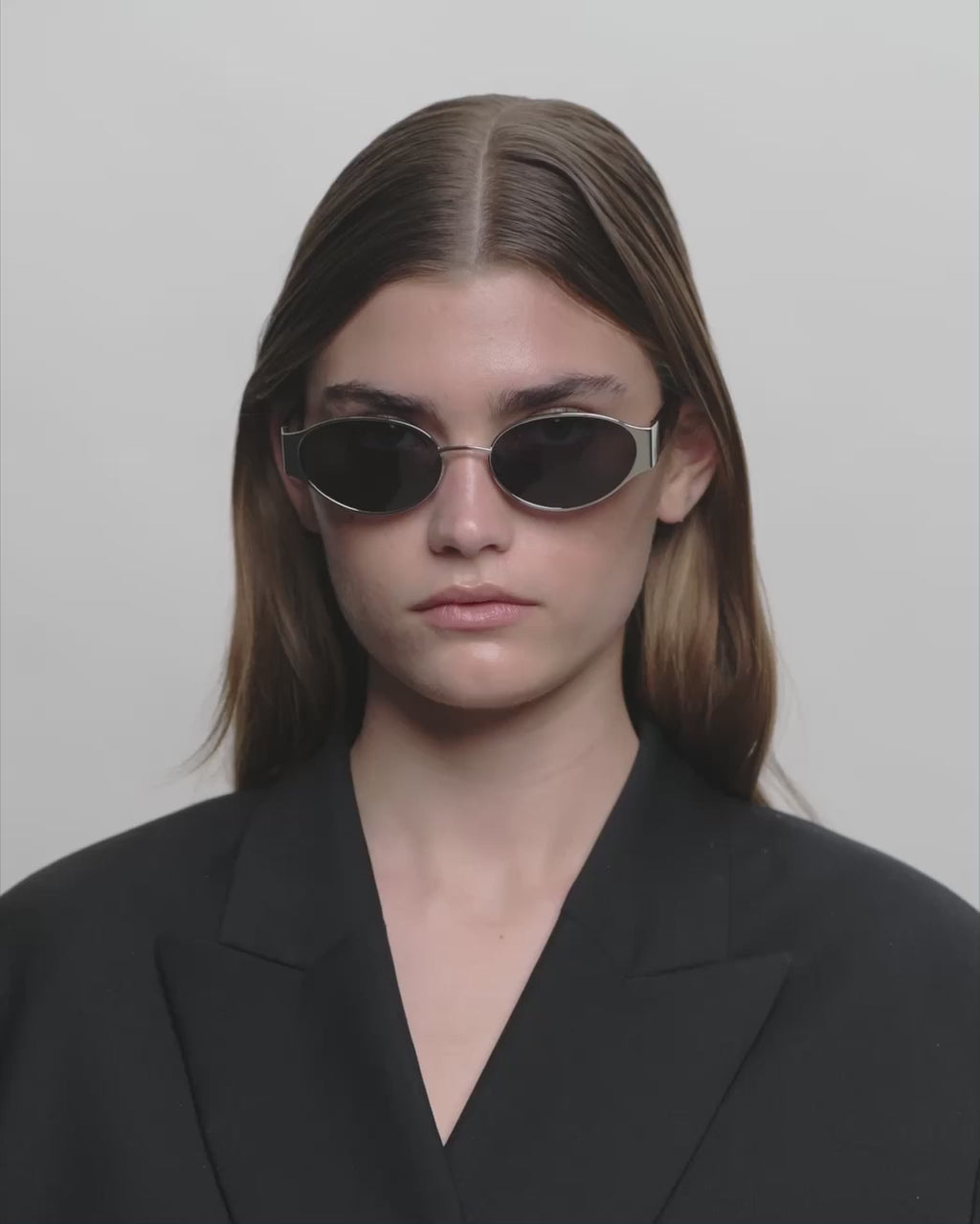A. KJÆRBEDE A.Kjærbede solbriller Bella Sunglasses Silver Black