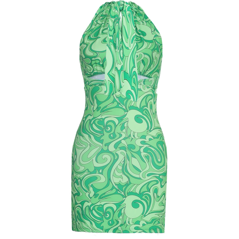 Rosemunde Barbara Kristoffersen kjole BK087 Dress portobello green print