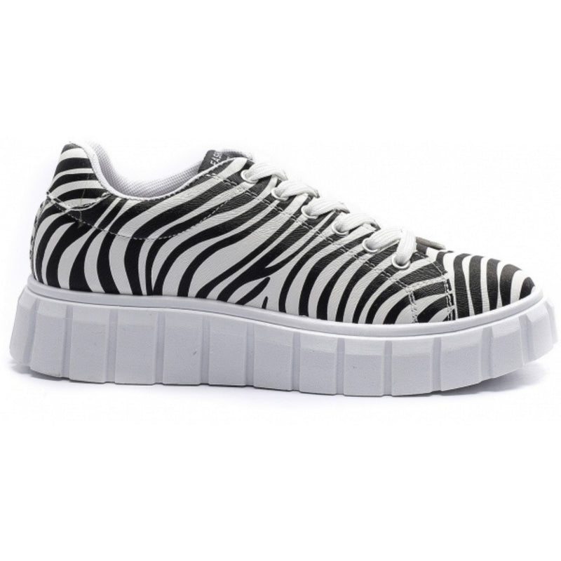 SHOES Dame Sneakers 6374 Restudsalg Zebra