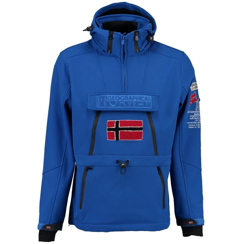 Geographical Norway Herre Anorak Softshell Jakke Tuilding - Blue