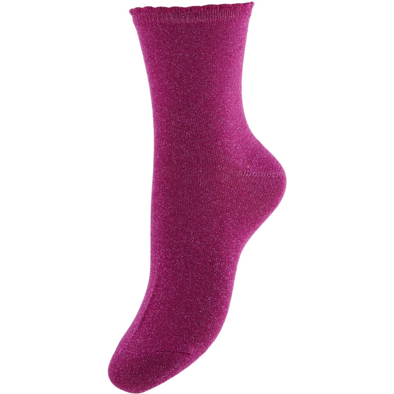 PIECES Glimmerstrømper PCSEBBY Socks Rose Violet