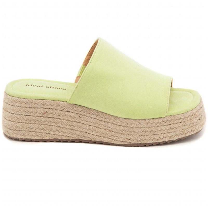 SHOES Hailey plateau sandaler 5937 Shoes lemon