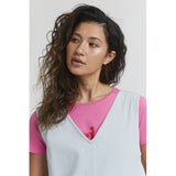 ICHI ICHI dame kjole IHPRESLIE Dress Bleached light blu