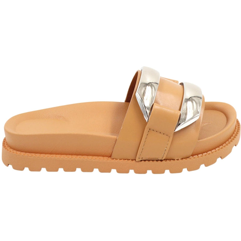 SHOES Ideal Shoes dame sandal XA142 Restudsalg Camel
