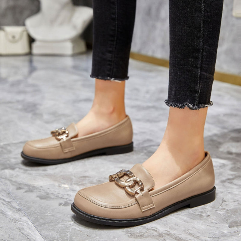 SHOES Ines dame Loafers 2353 Restudsalg Khaki