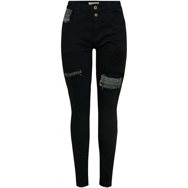 Jewelly Jewelly dame jeans JW7048-1 Jeans Black