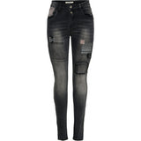 Jewelly Jewelly dame jeans JW7084 Jeans Black