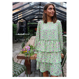 Liberté Liberté kjole DANNI Dress Green Flower